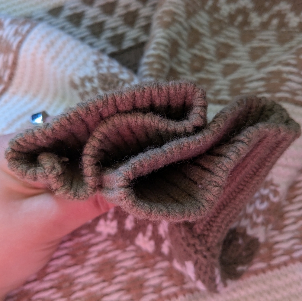 🤎🤍 Wilfred Free Nordic Merino Cotton Blend Crewneck Knit Sweater, M - Picture 9 of 13
